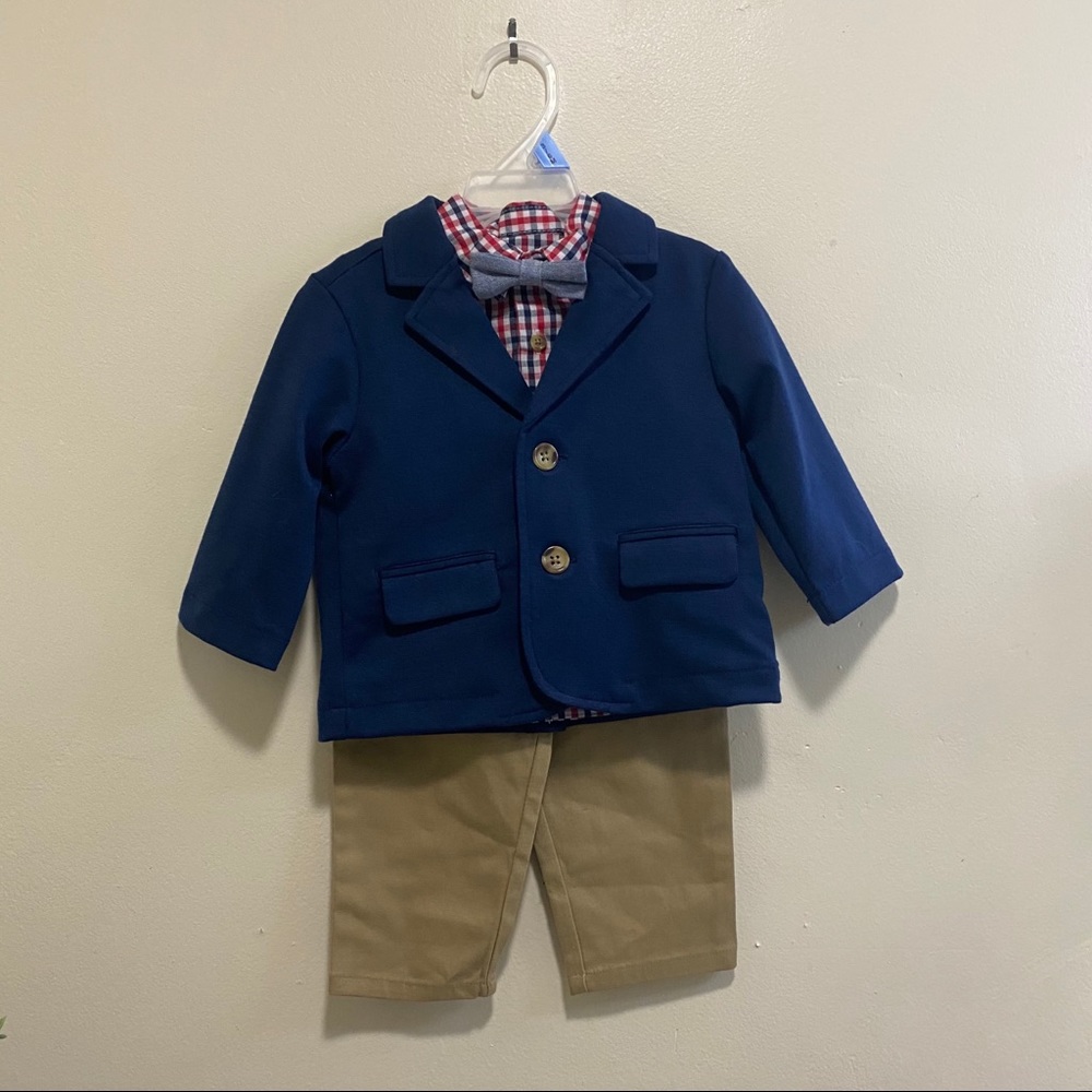WonderNation 4pc Jacket, Shirt, Pants & Bowtie Set